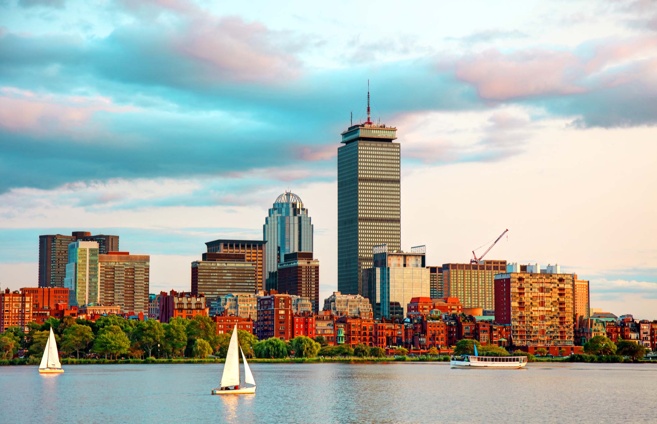 Sailboats on the Charles River in Boston Massachusetts Chicago